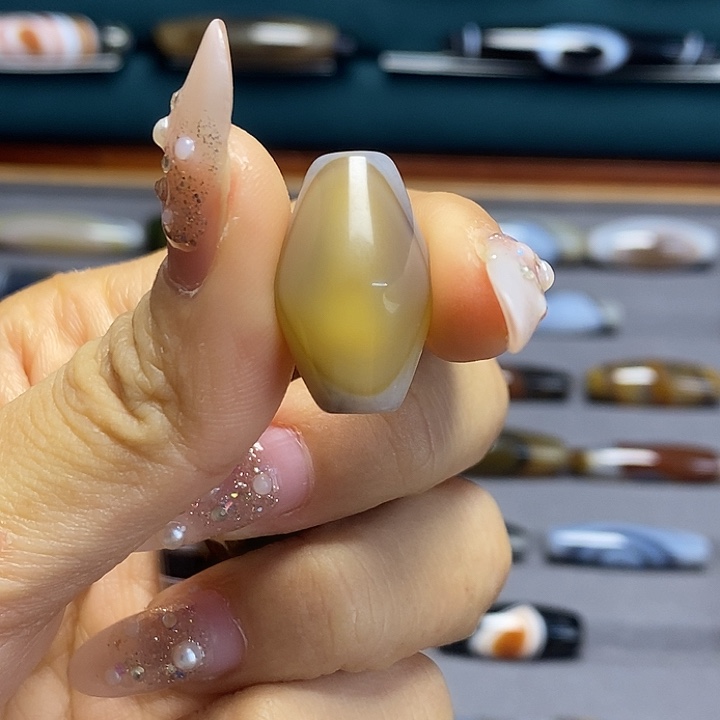 ****玛瑙/玉髓合金板板珠