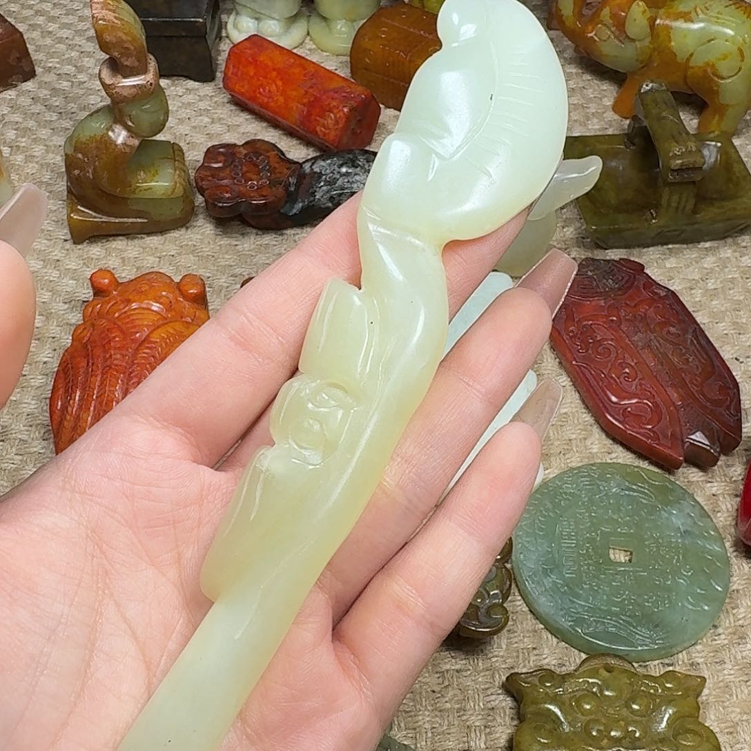 白玉菩提吊坠挂件