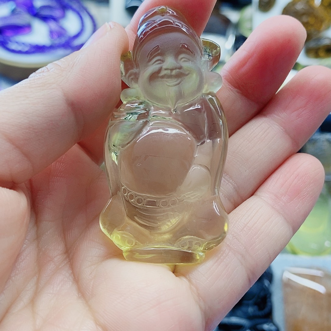 水晶颈饰未镶嵌财神