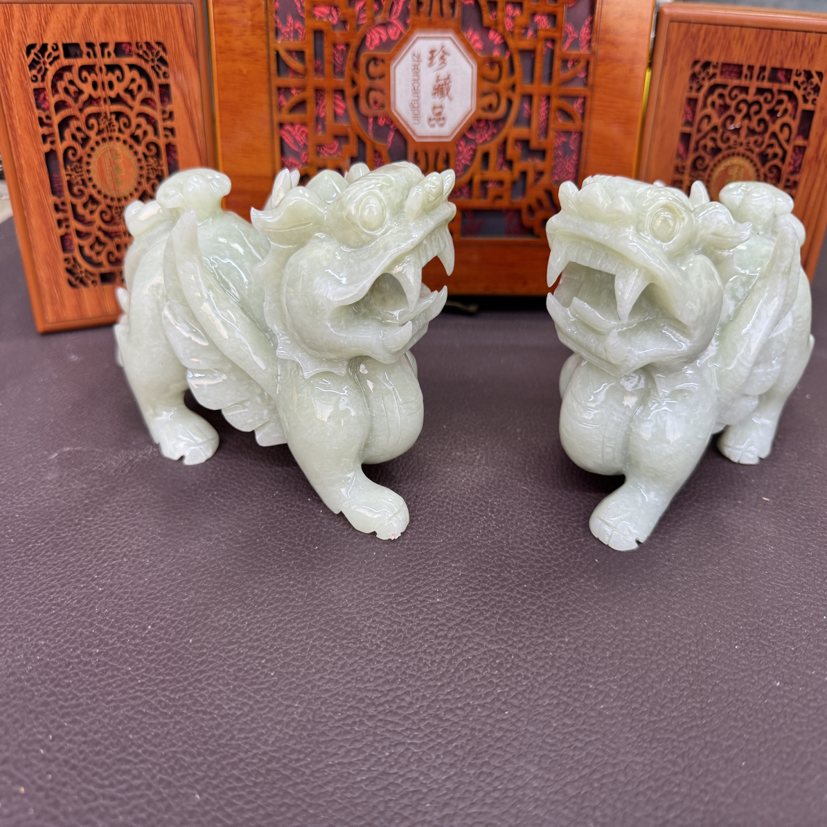 玉石纯手工雕刻摆件玉貔貅《抖音基地质检发货正品保真》
