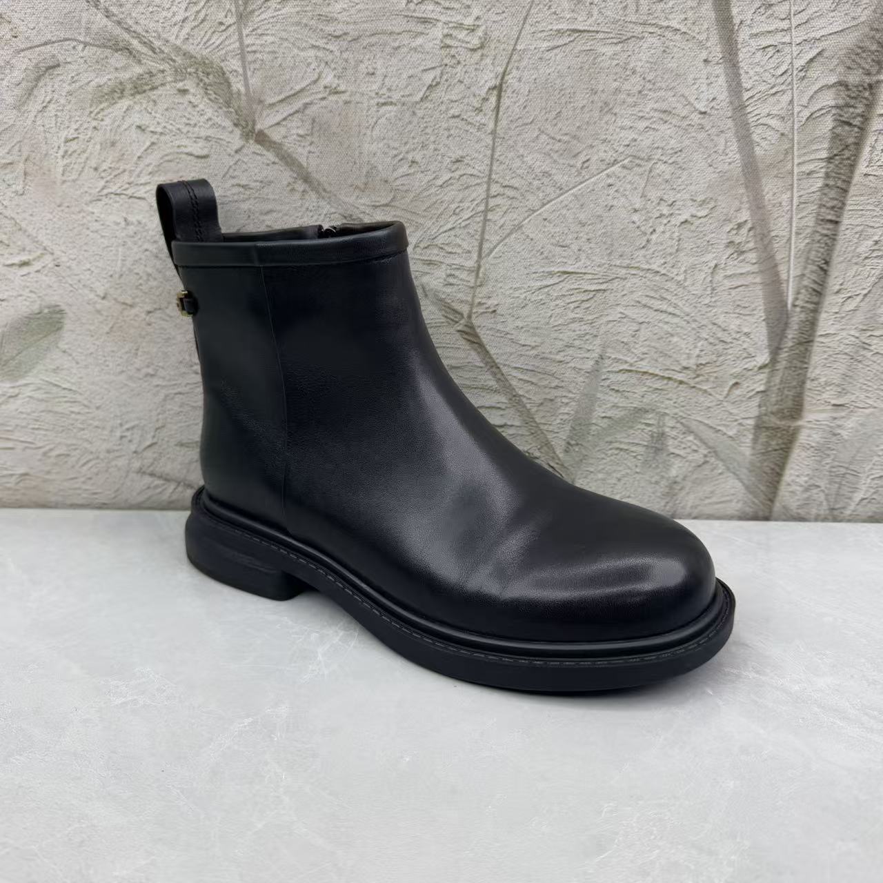 短靴女女靴子（牛皮）女 2526-5 绒