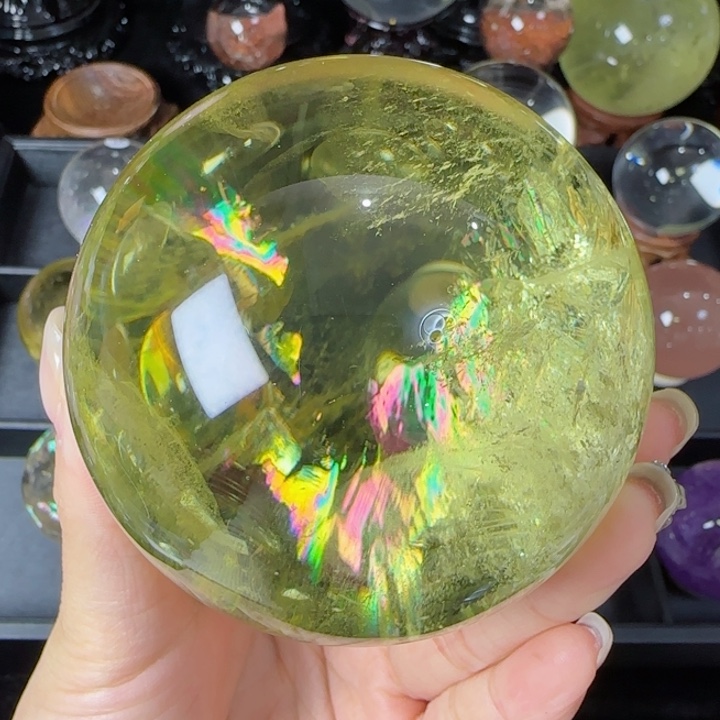 水晶天然水晶球N31未镶嵌天然7.8公分