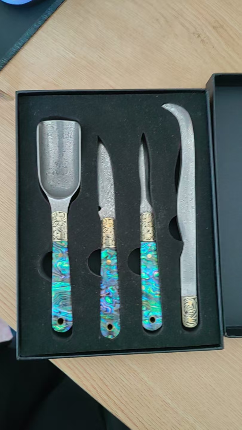 A茶道零配茶道器具蓝把四个茶道工具306