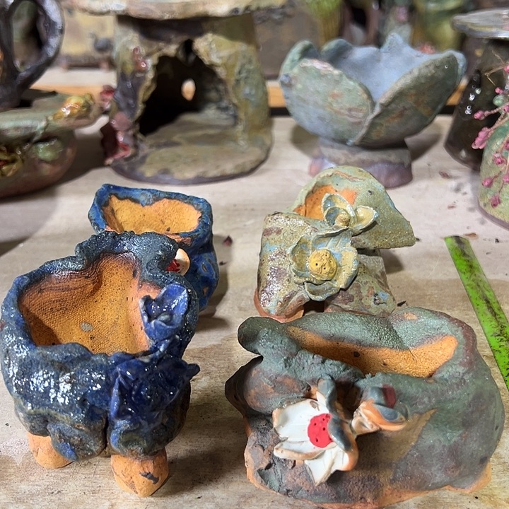 冰***冰四个盆新店福利满58包邮手工粗陶高温