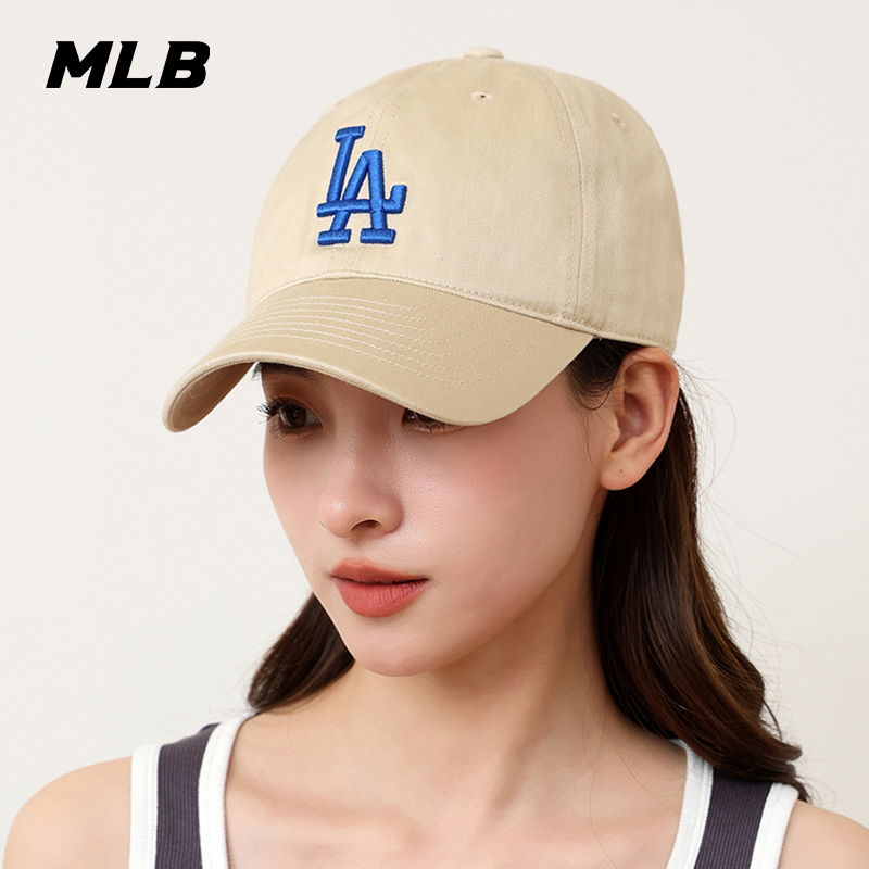 MLB韩国正品帽子2025新款软顶大标NY运动LA休闲鸭舌帽棒球帽CP66