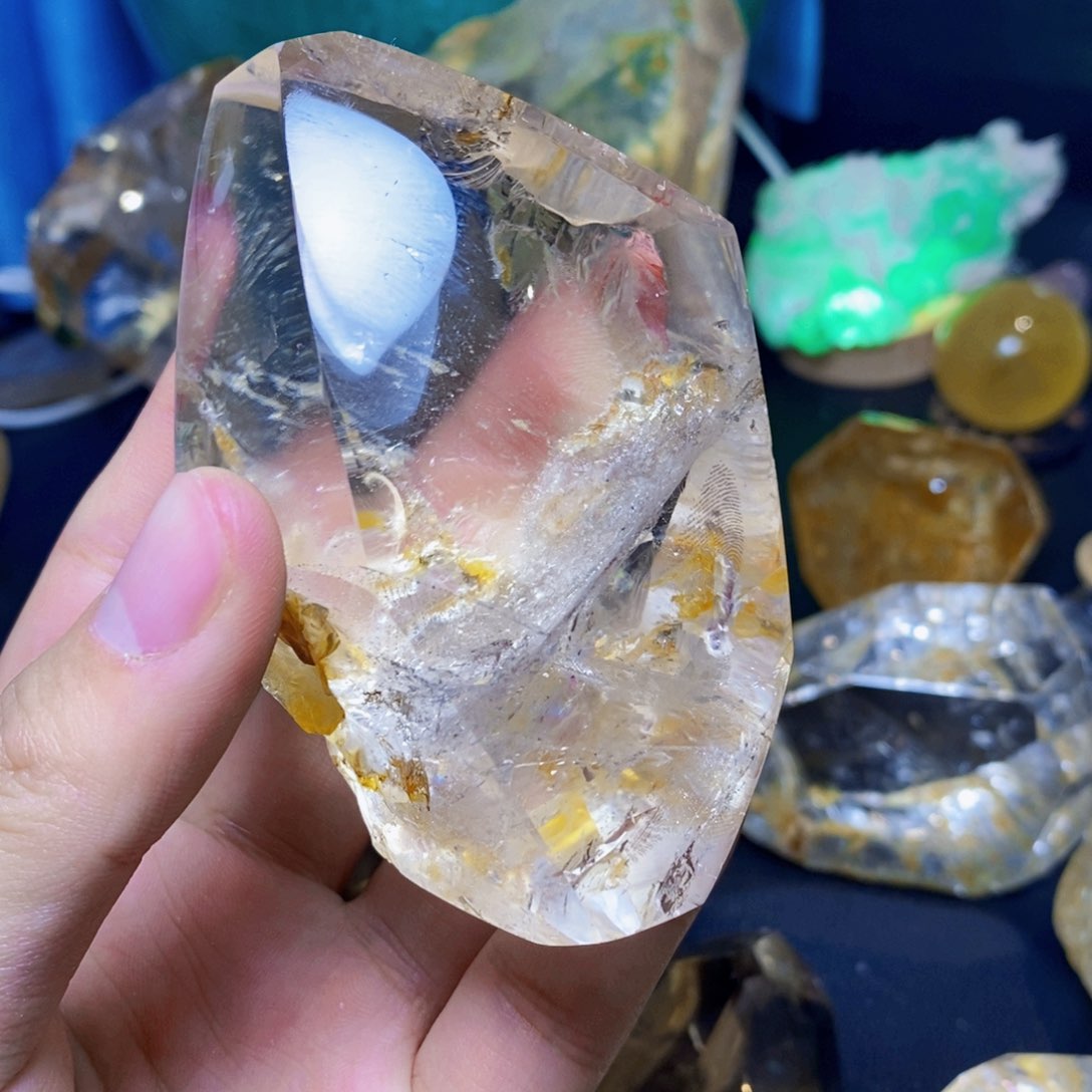 水晶天然礁花水晶未镶嵌