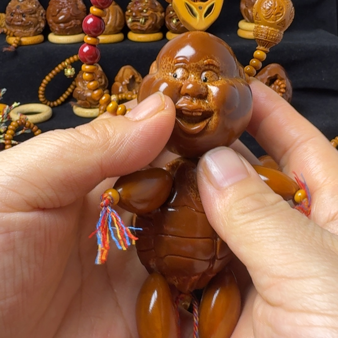 ᥫ***ℳ橄榄核把件大富贵➕配饰