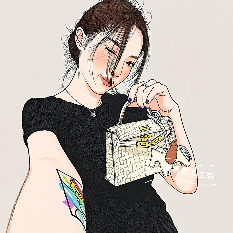 姜小青私定【特殊鳄鱼*喜马拉雅系列】全手工包包【080】