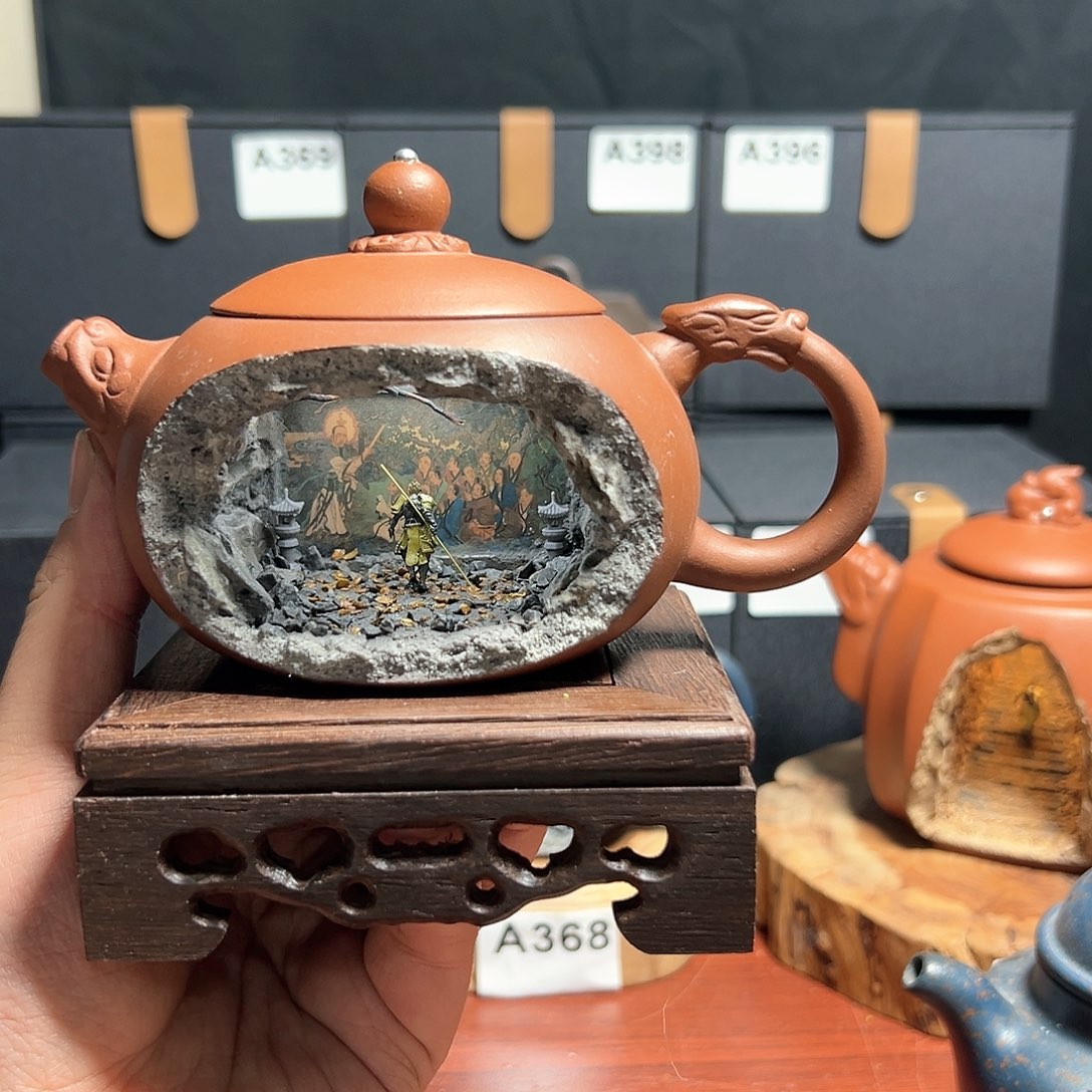 【闪购商品】青*紫砂壶桌面摆件