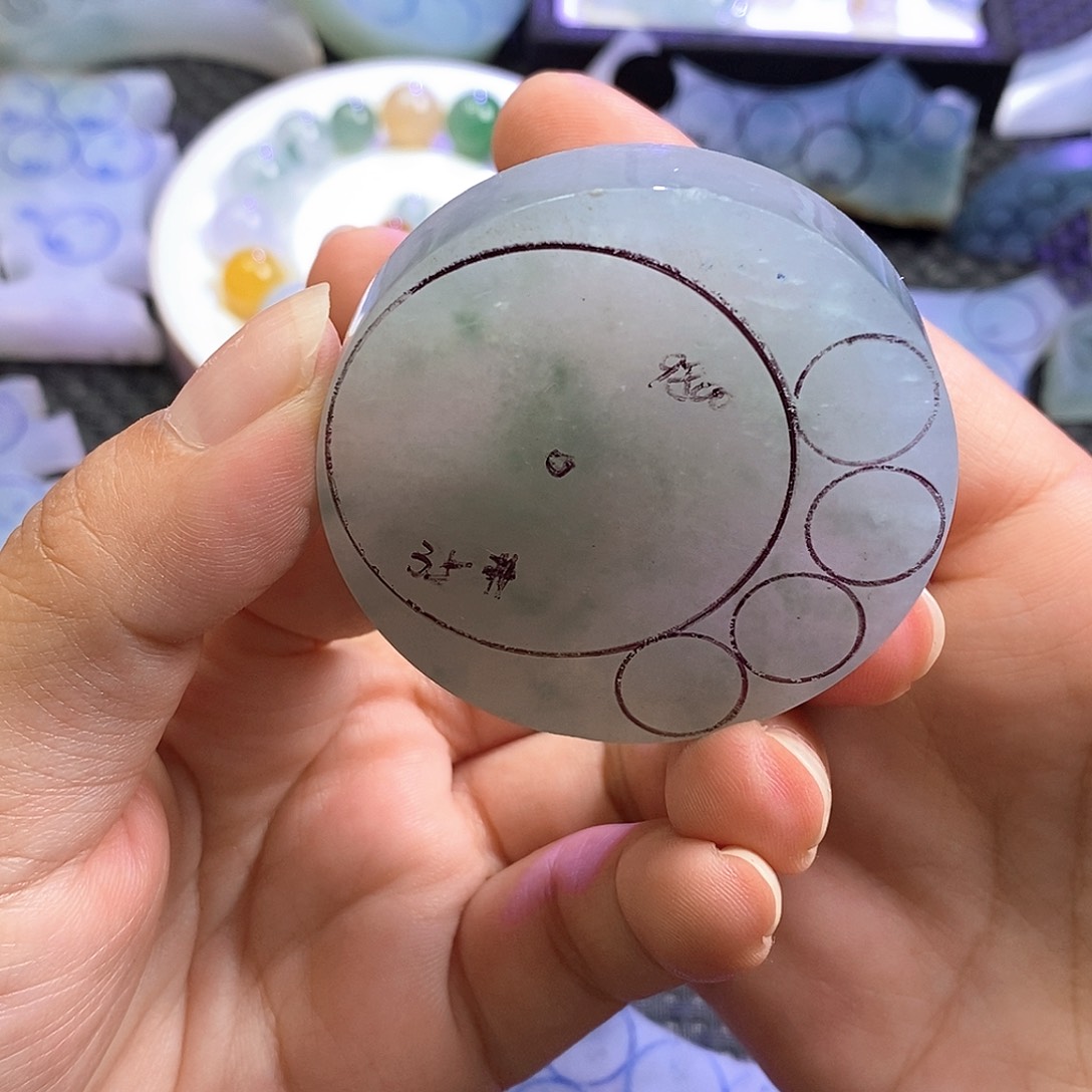未镶嵌定制翡翠扣子