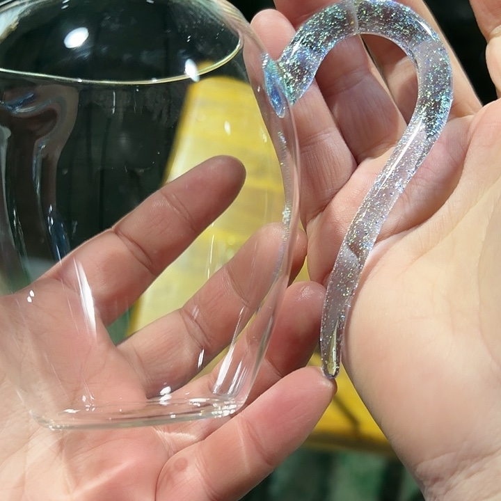 手工艺品玻璃玻璃茶色依然透蓝金