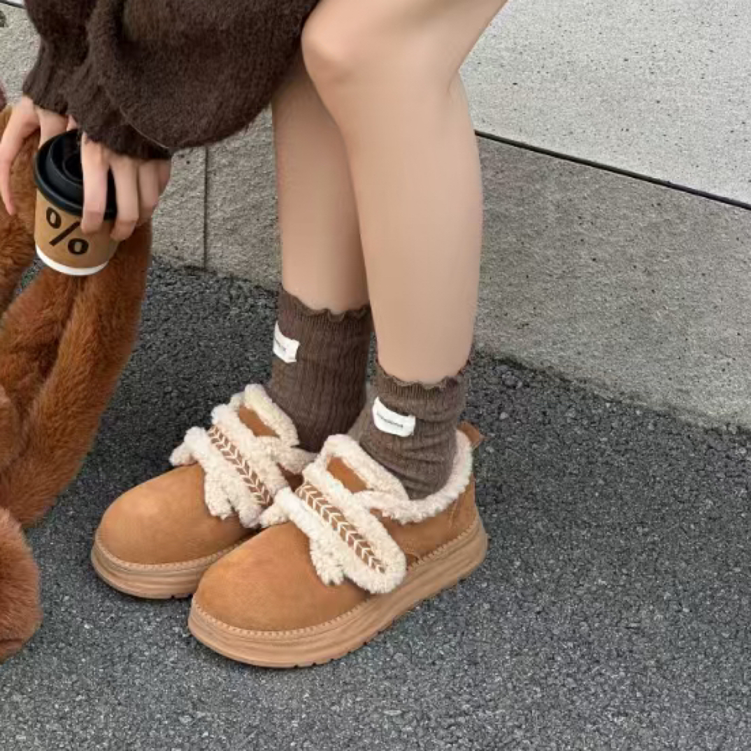 69A8419勃肯加厚中跟深口轻职风松糕鞋简约魔术贴