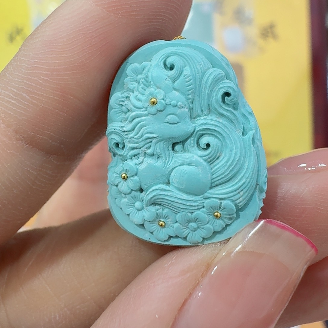 未镶嵌绿松石珠宝奇石