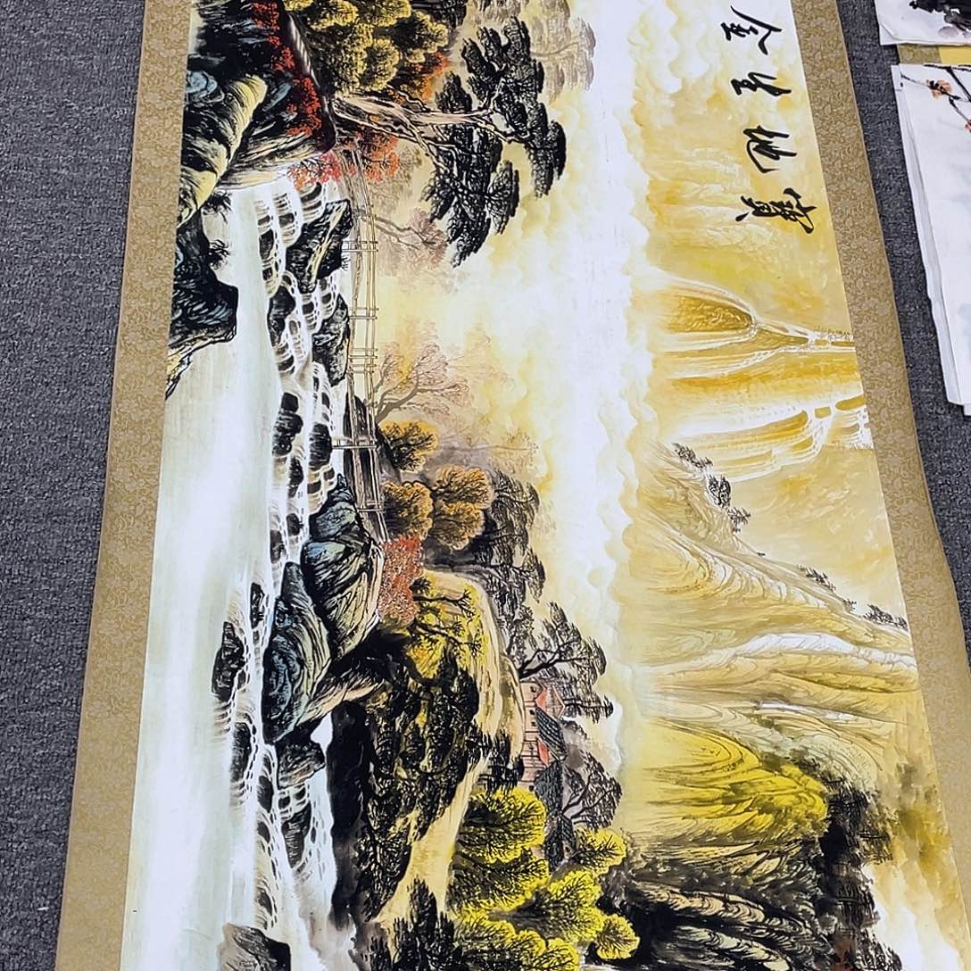 国画老师，手笔手绘作品y