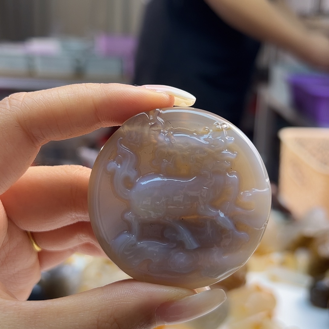 玛瑙/玉髓未镶嵌吊坠(不含链)