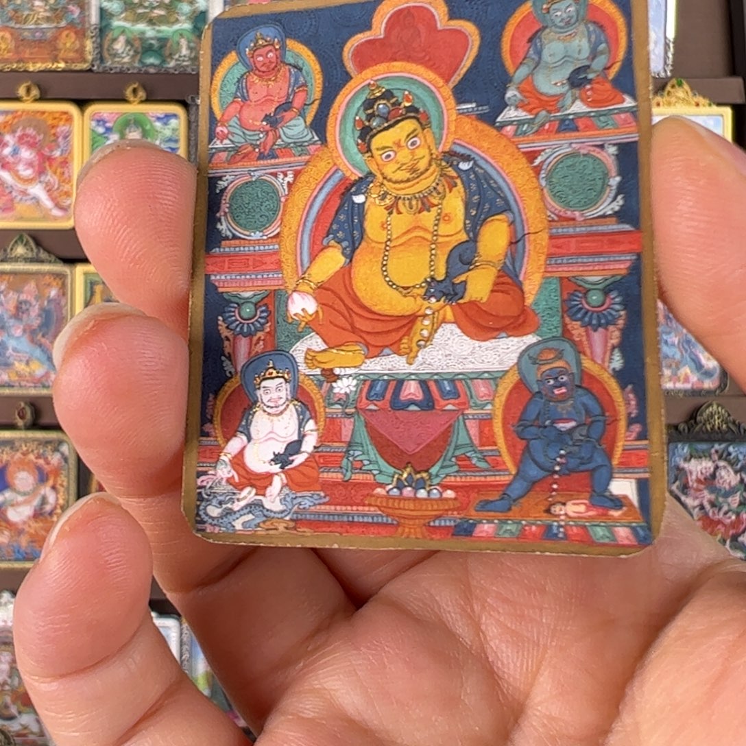 S***s吊坠五路财唐卡绘画作品