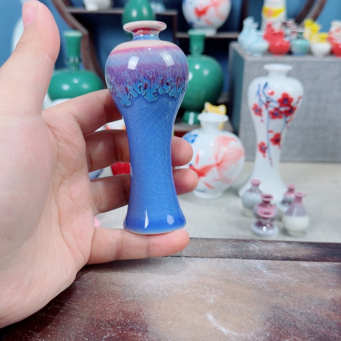 陶瓷手工小花器摆件