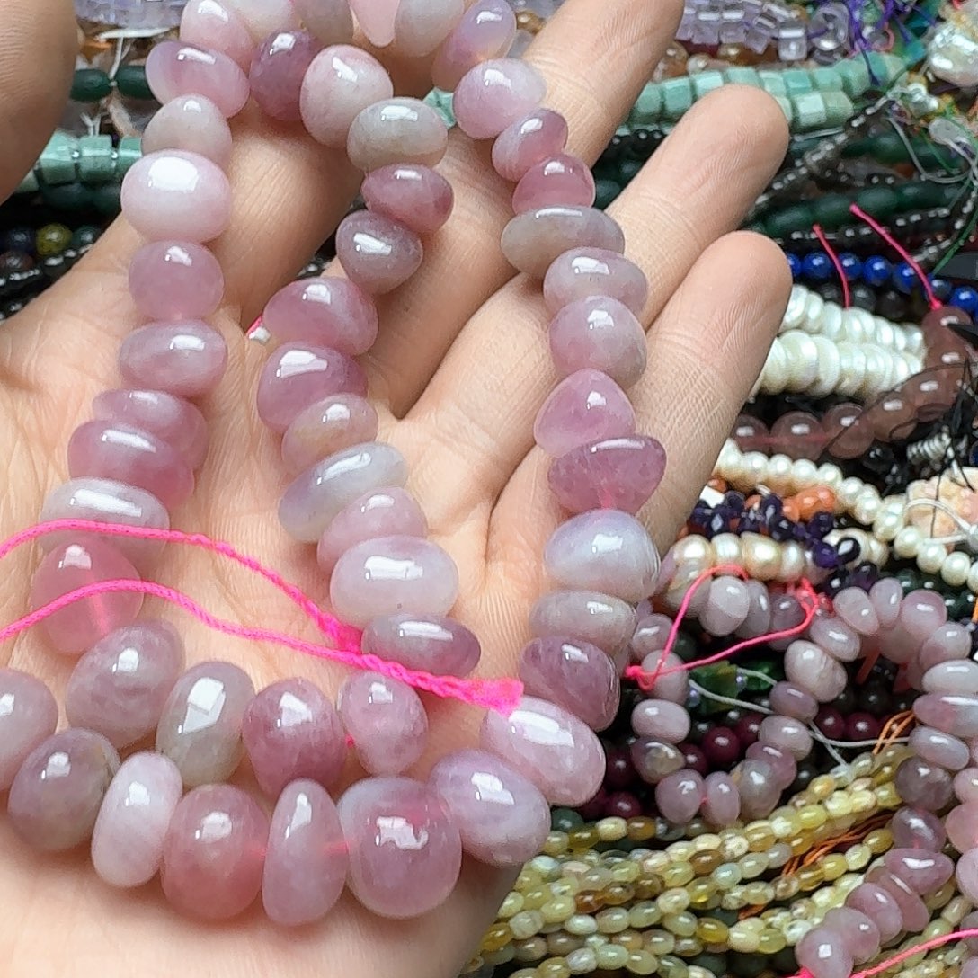 玛瑙/玉髓合金珠宝半成品一条10mm紫马粉