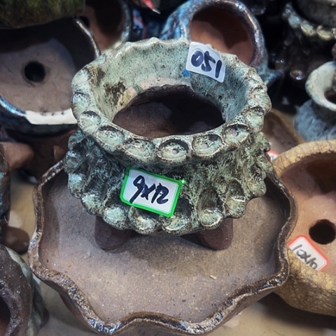 红陶粗陶花盆手工