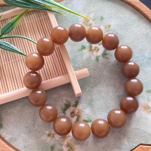 和田玉满糖手串12mm