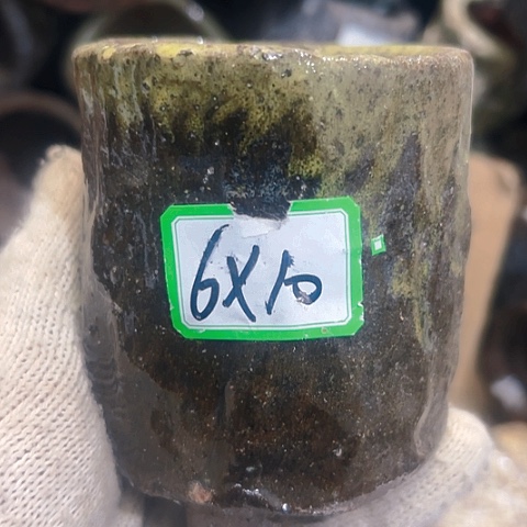 红陶粗陶花盆手工