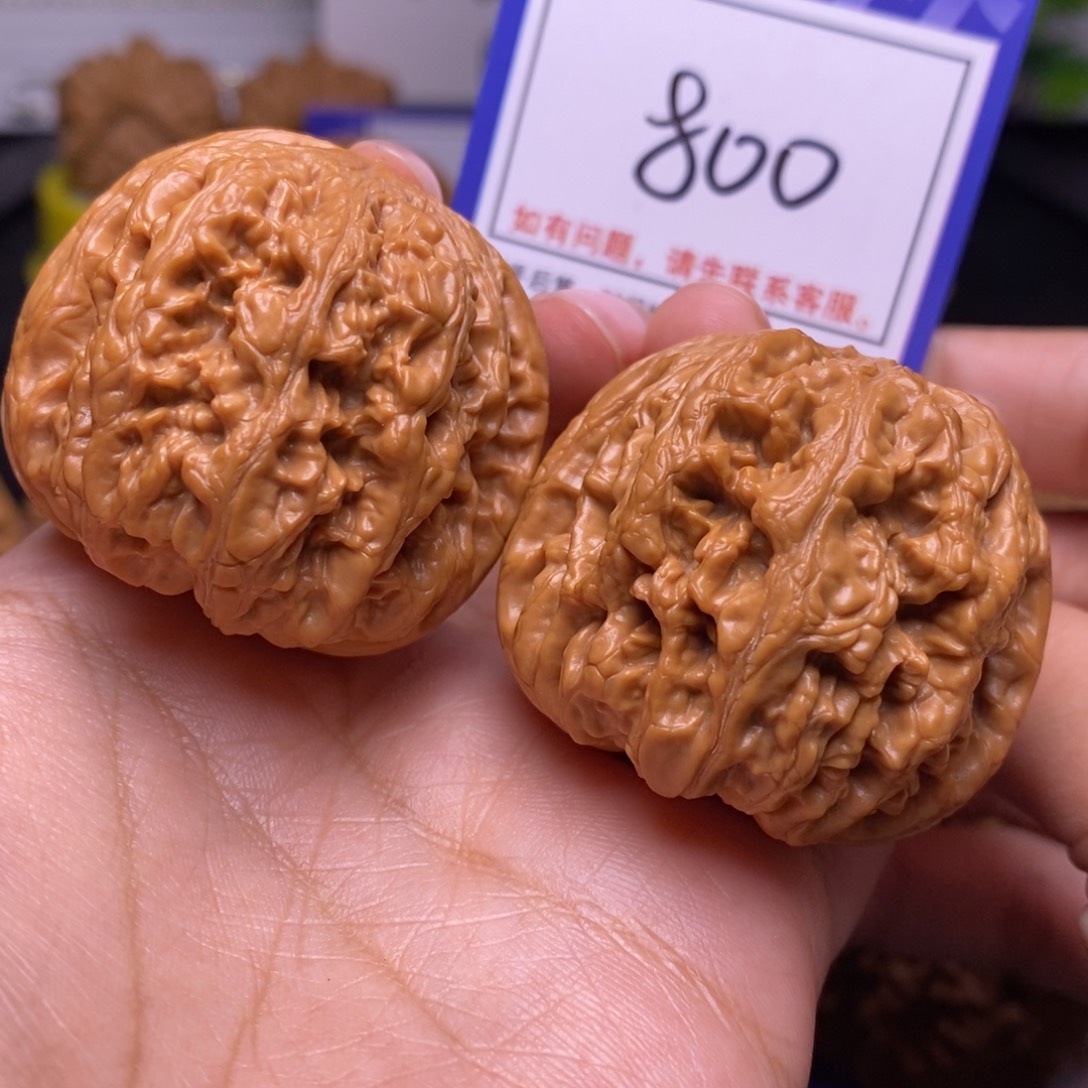 文玩核桃把件42球筋800