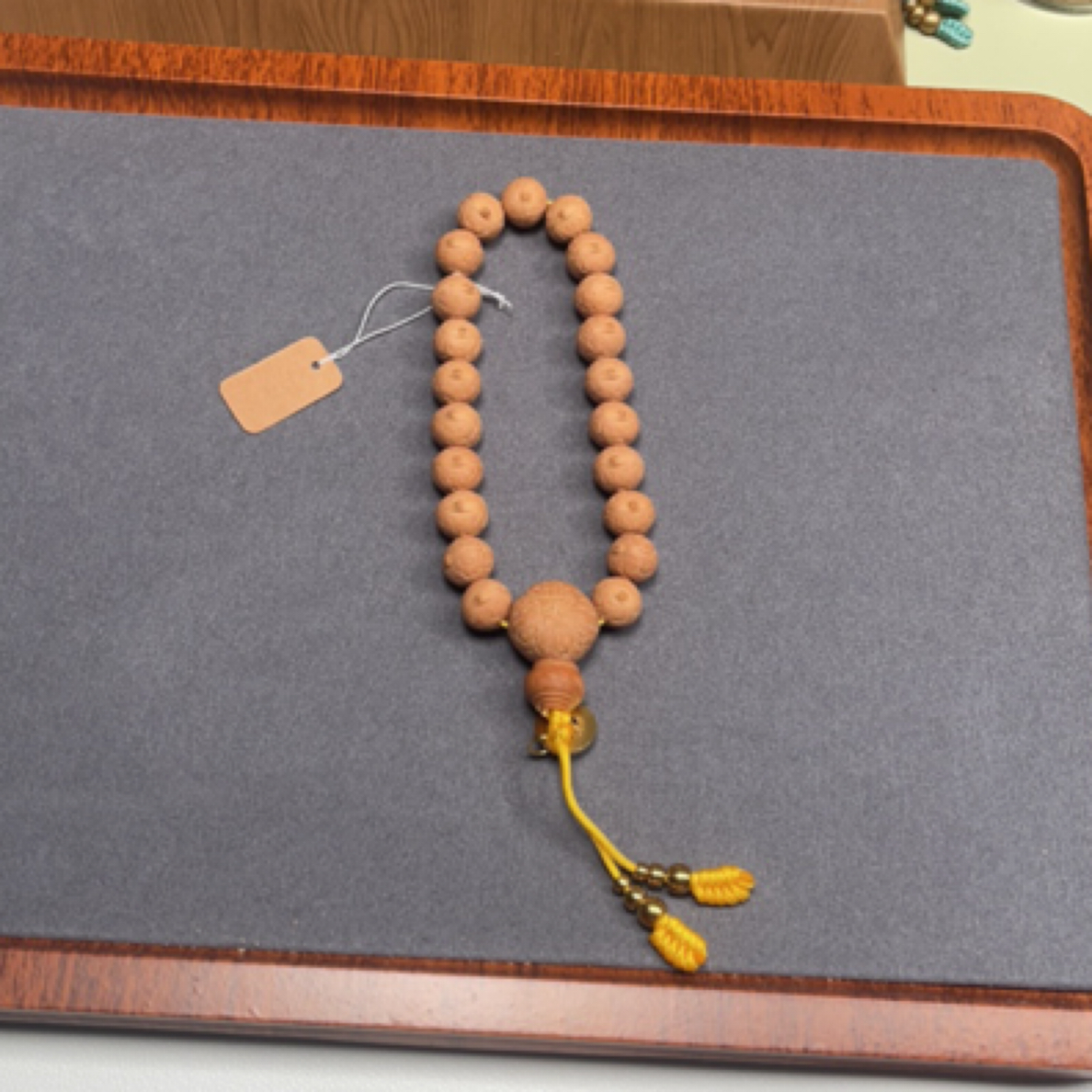 新籽11.3尺寸实心籽小矮桩凤眼菩提手串