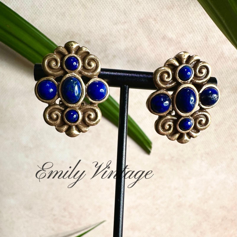 铜合金仿水晶耳饰 【4143】Emily Vintage珍藏款