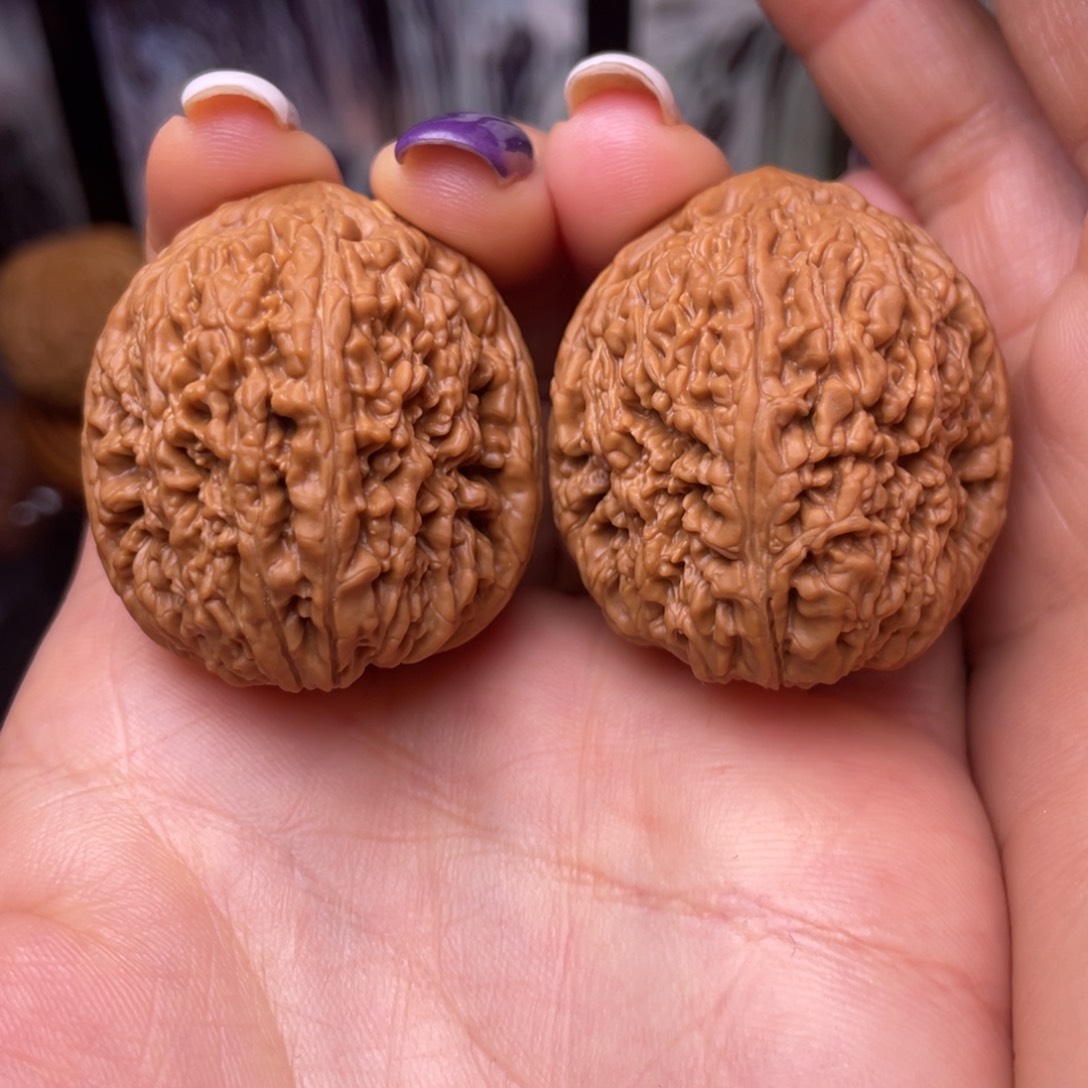 文玩核桃把件33大蒜头