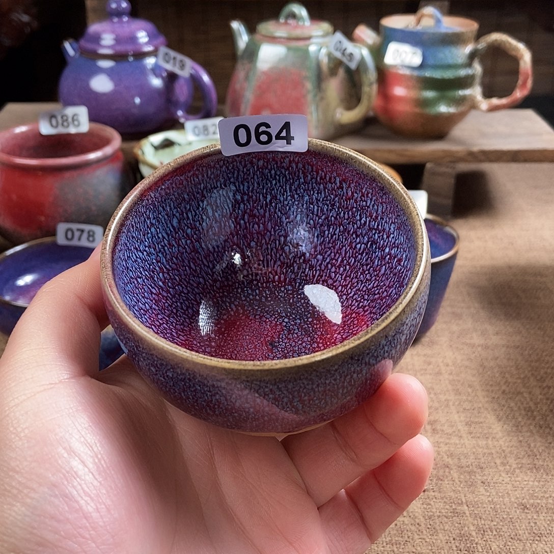 无***辈瓷片钧瓷茶壶艺术