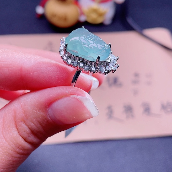 翡翠吊坠(不含链)银S925镶嵌