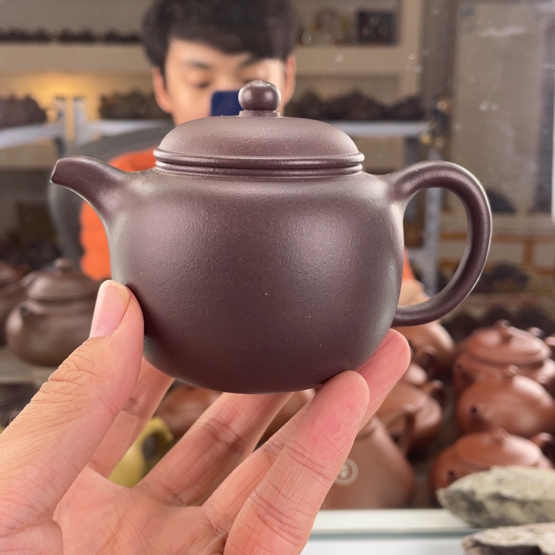 茶壶紫砂170cc老紫泥茶壶