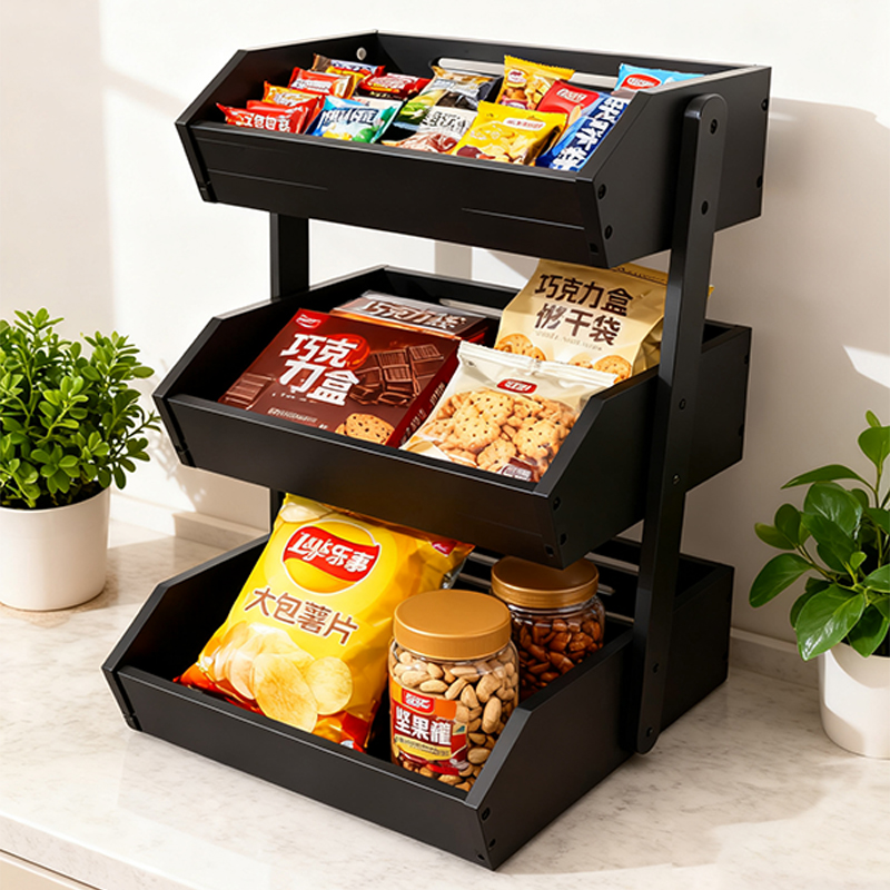 置物架多层客厅零食架展示杂物陈列架厨房蔬菜收纳架书架