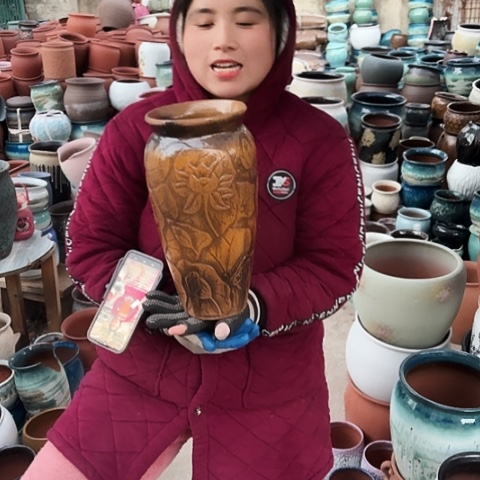 口15高31盆子盆子 