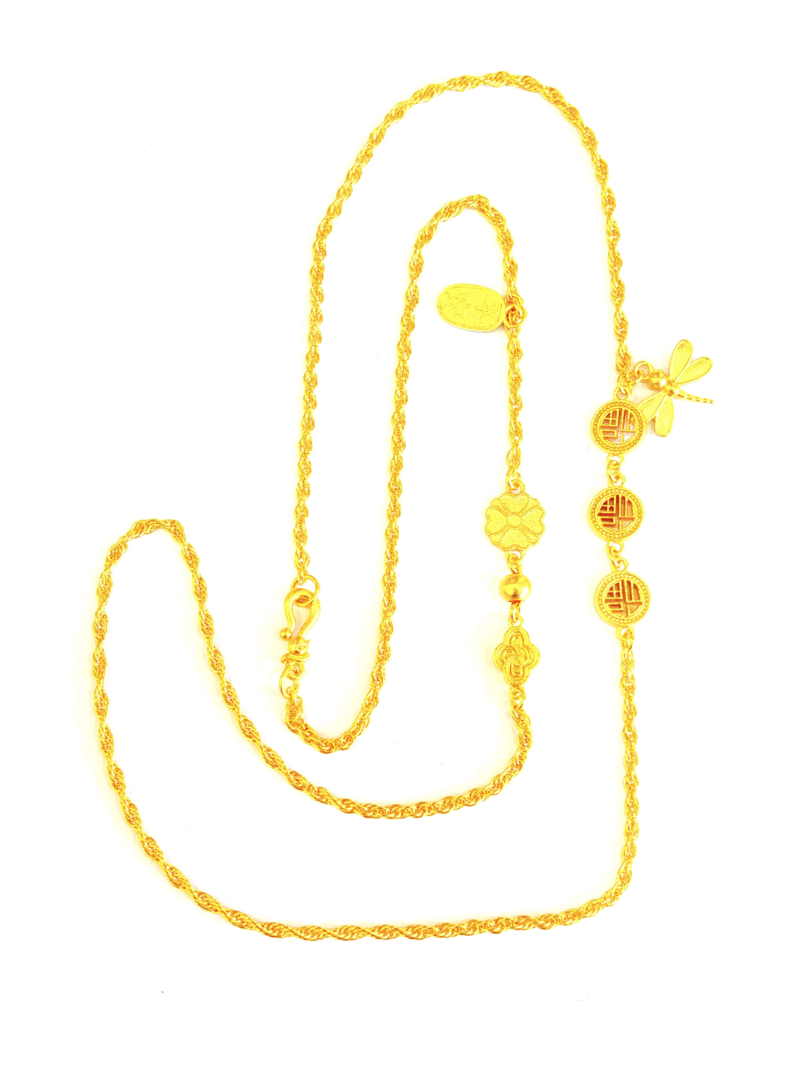 坠链均足银 蜻蜓万能套链