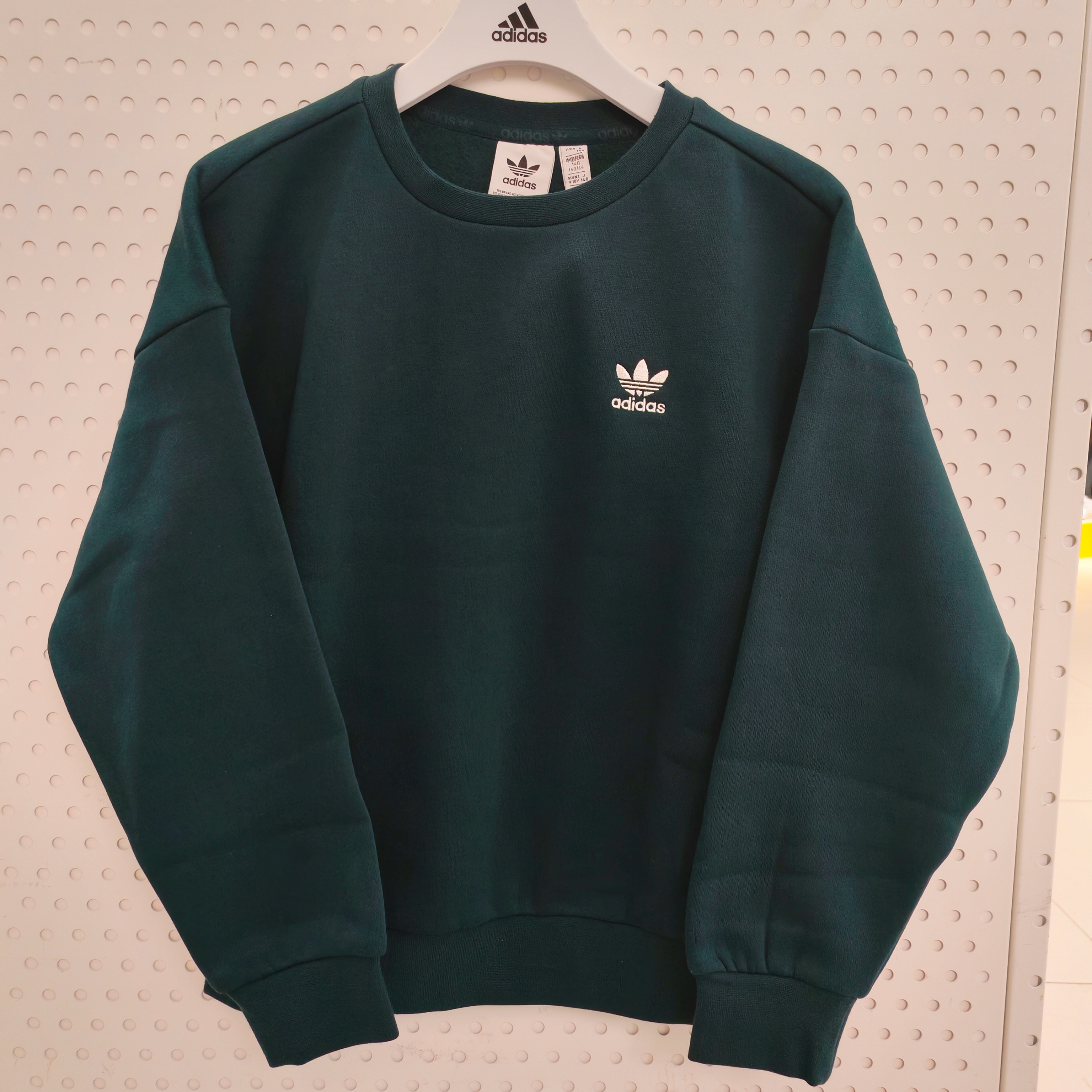 adidas/阿迪达斯儿童25秋冬新男女大童三叶草加绒运动卫衣JX2751