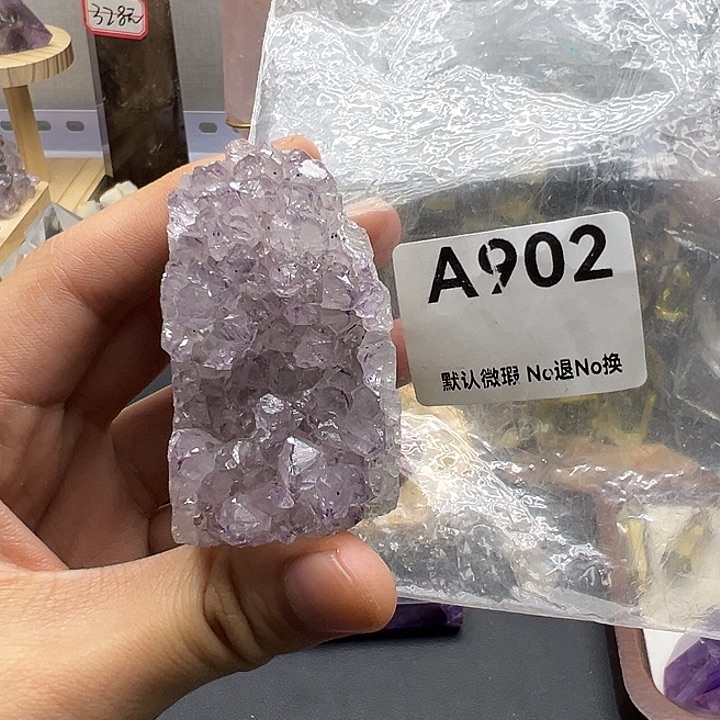 未镶嵌紫晶珠宝半成品