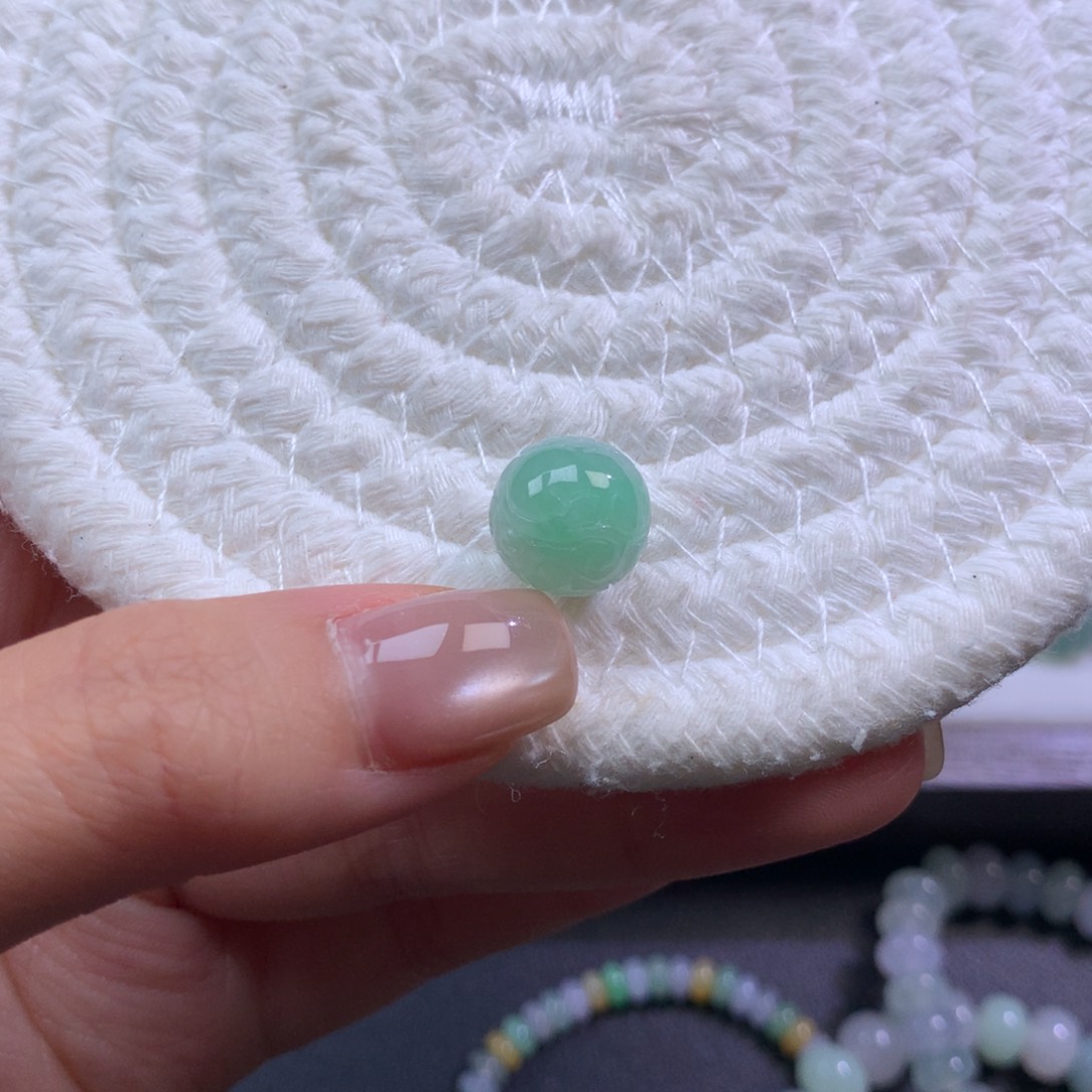 散珠翡翠天然翡翠卡12