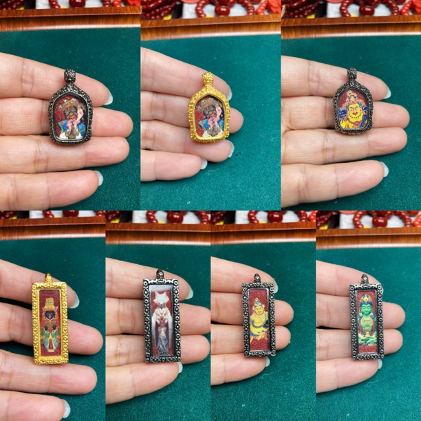 含辰砂工艺品朱砂朱砂唐卡吊坠