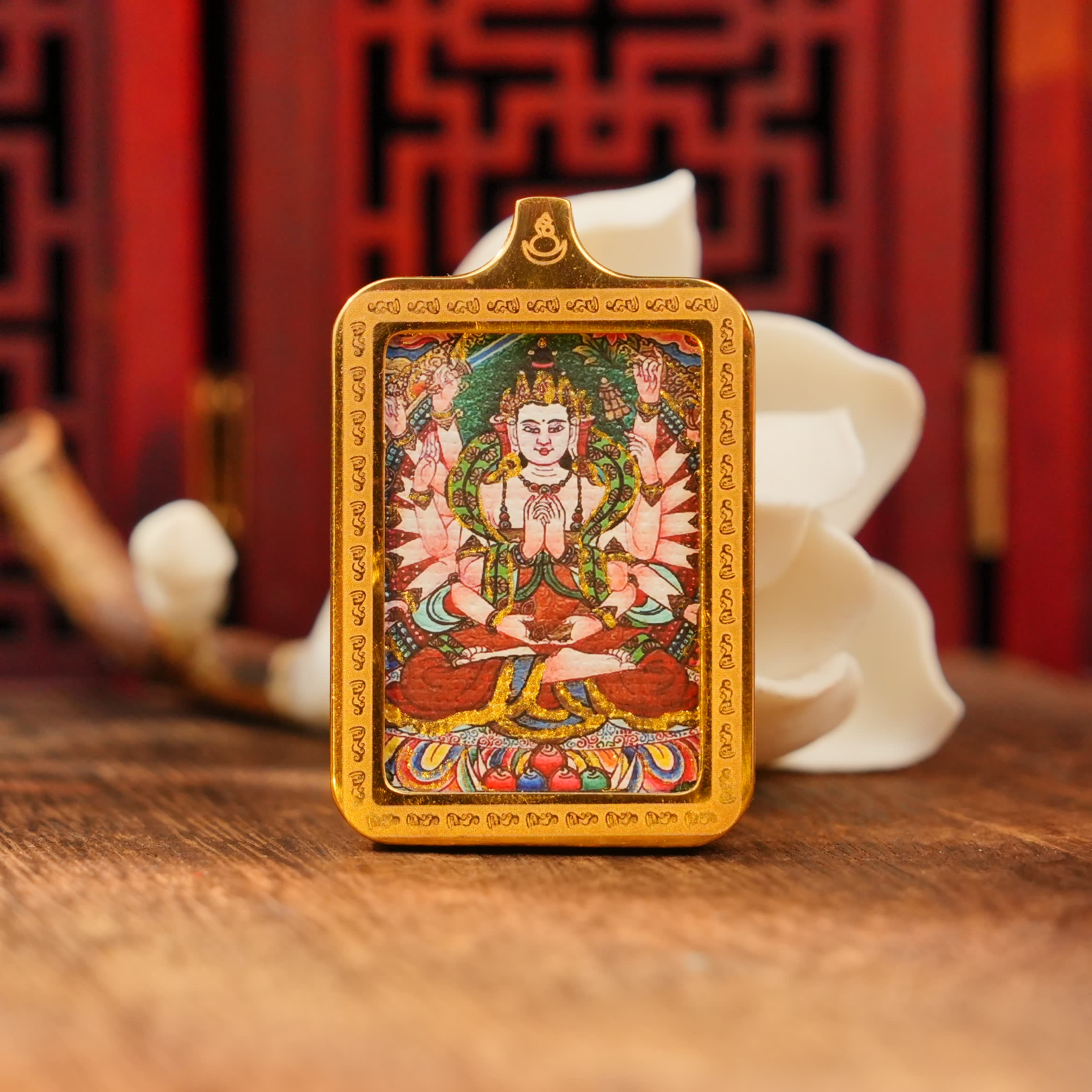 合金吊坠 准提佛母卡卡吊坠LBX036014