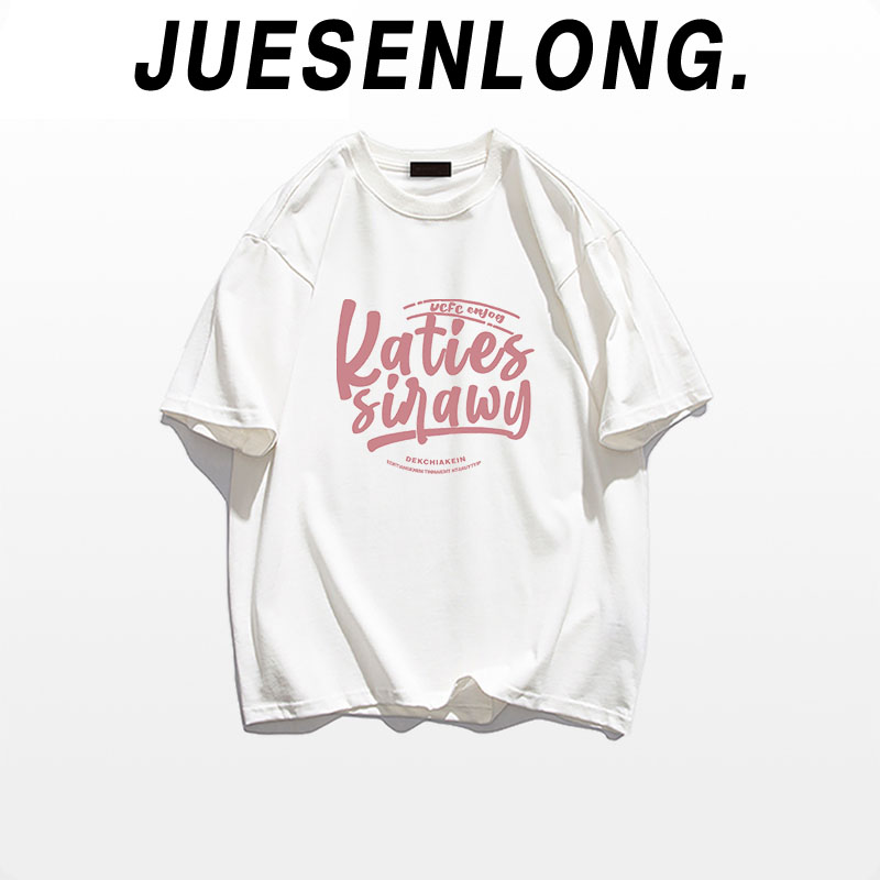 款34-设计感小众宽松港味时尚多巴胺穿搭短袖t恤