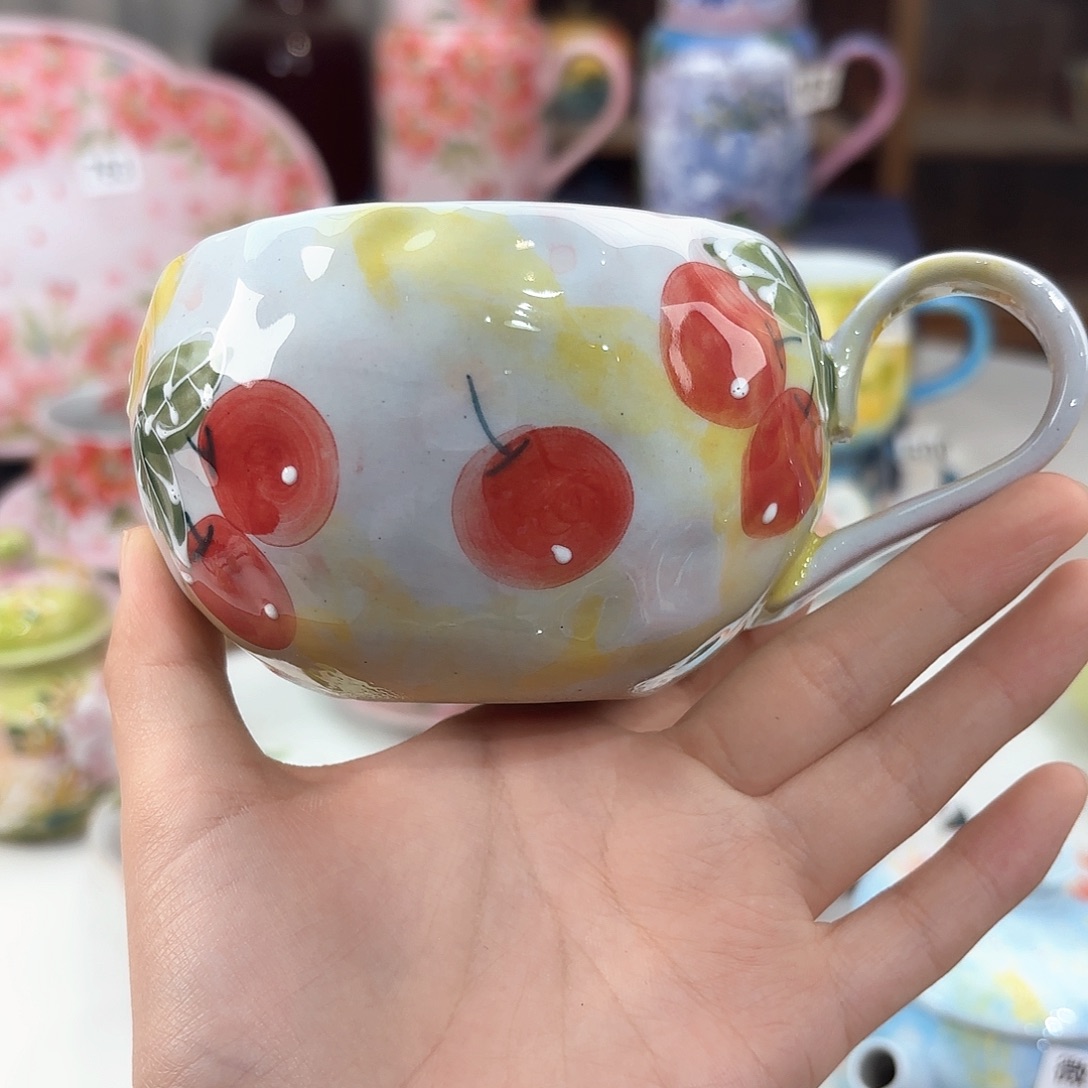 景德镇手绘高温釉下彩陶瓷茶具