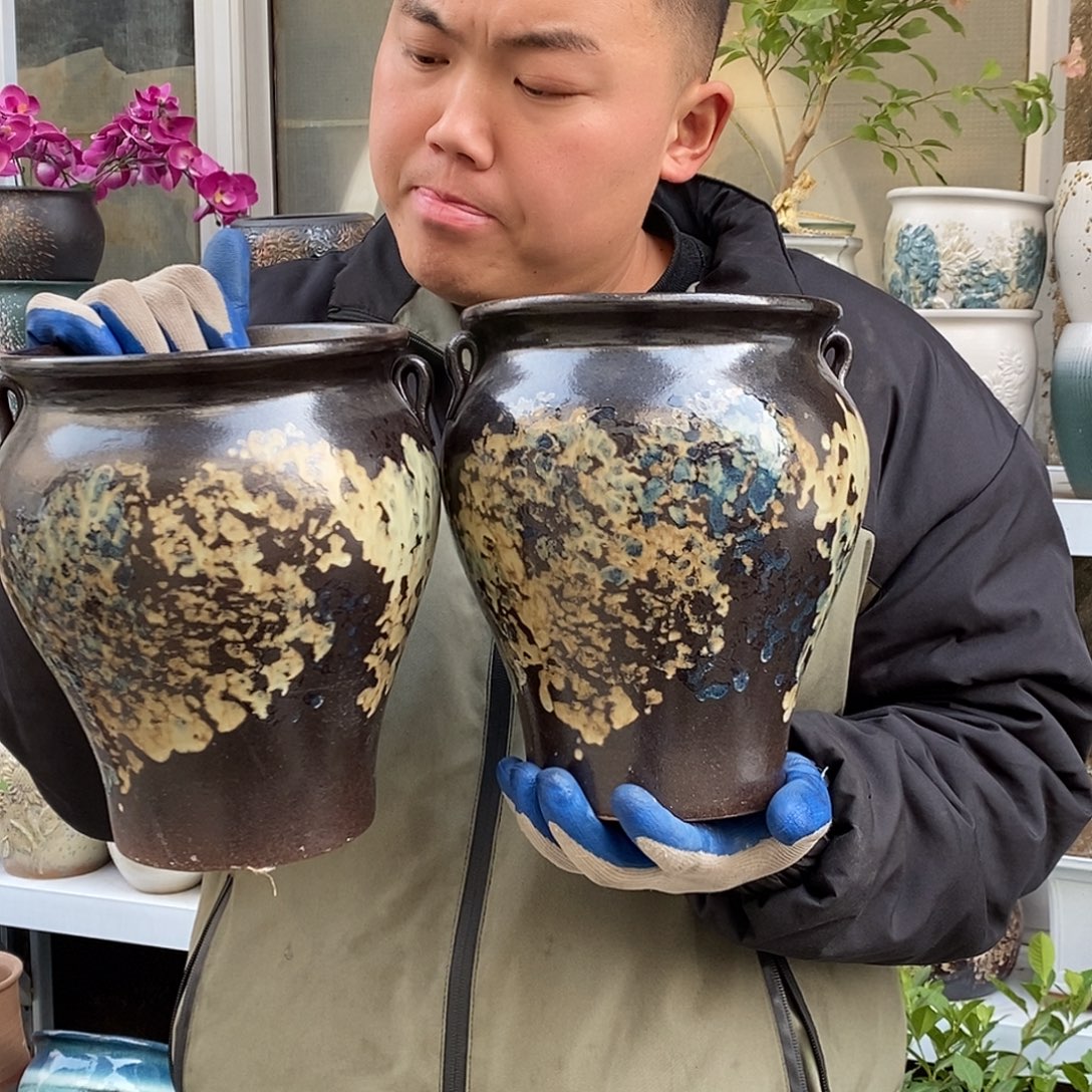 花盆紫砂口17高22福利