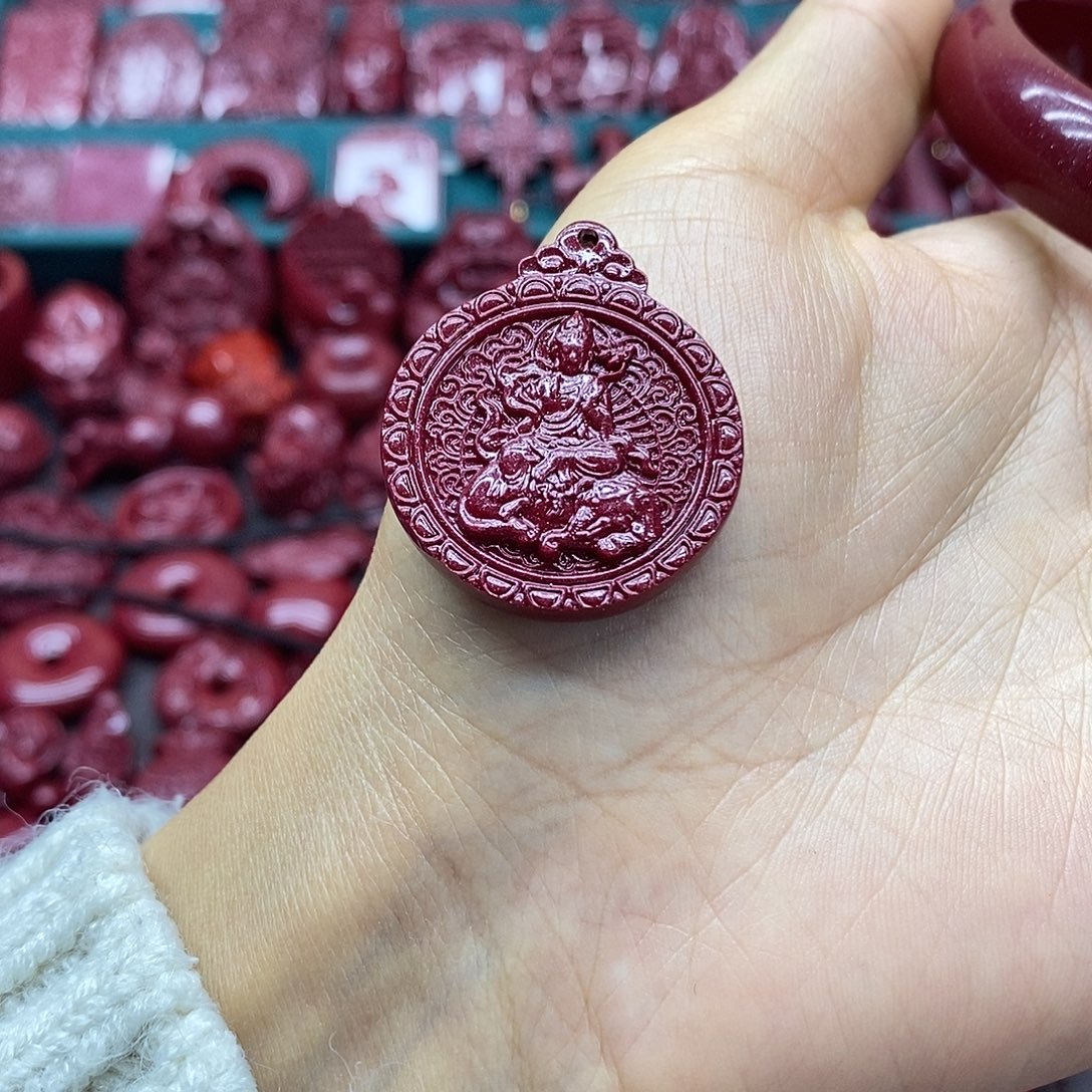 天然辰砂0000朱砂吊坠