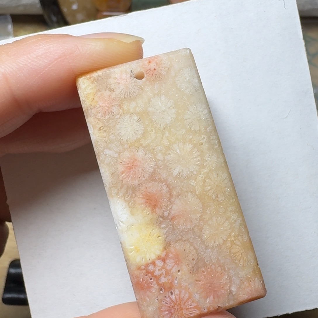 硅化玉嫩彩水 晶花未镶嵌