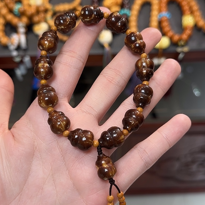 紫金鼠手串天然紫金鼠小葫芦