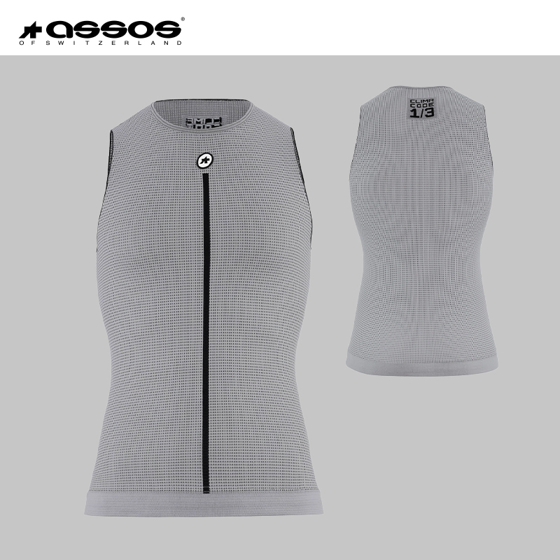 Assos阿索斯骑行服男款春夏排汗衣无袖短袖吸汗舒适透气打底内搭