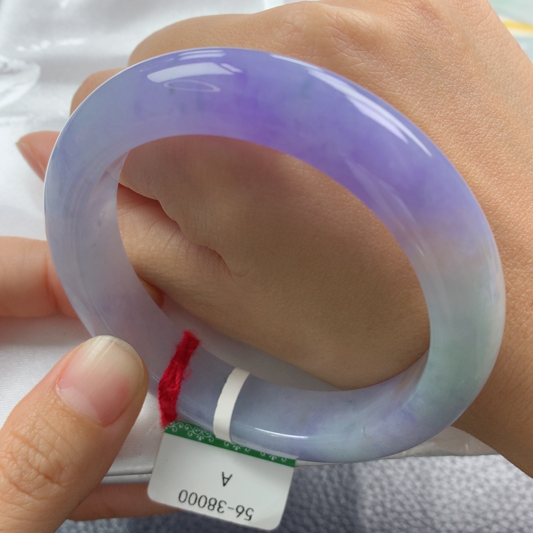 未镶嵌手镯翡翠缅甸天然翡翠A货56.7正