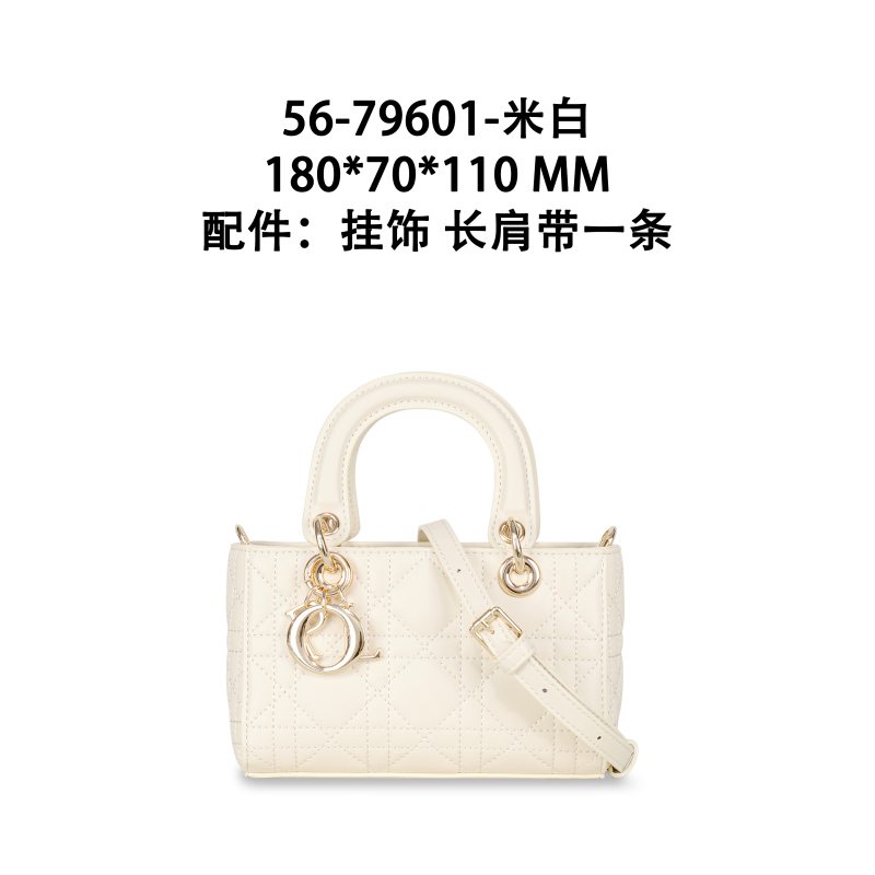 【文文甄选】GQ-79601-米白 车缝线单肩包简约风时尚白色