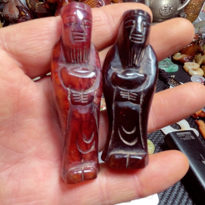 滴血莲花菩提把件扮**虎